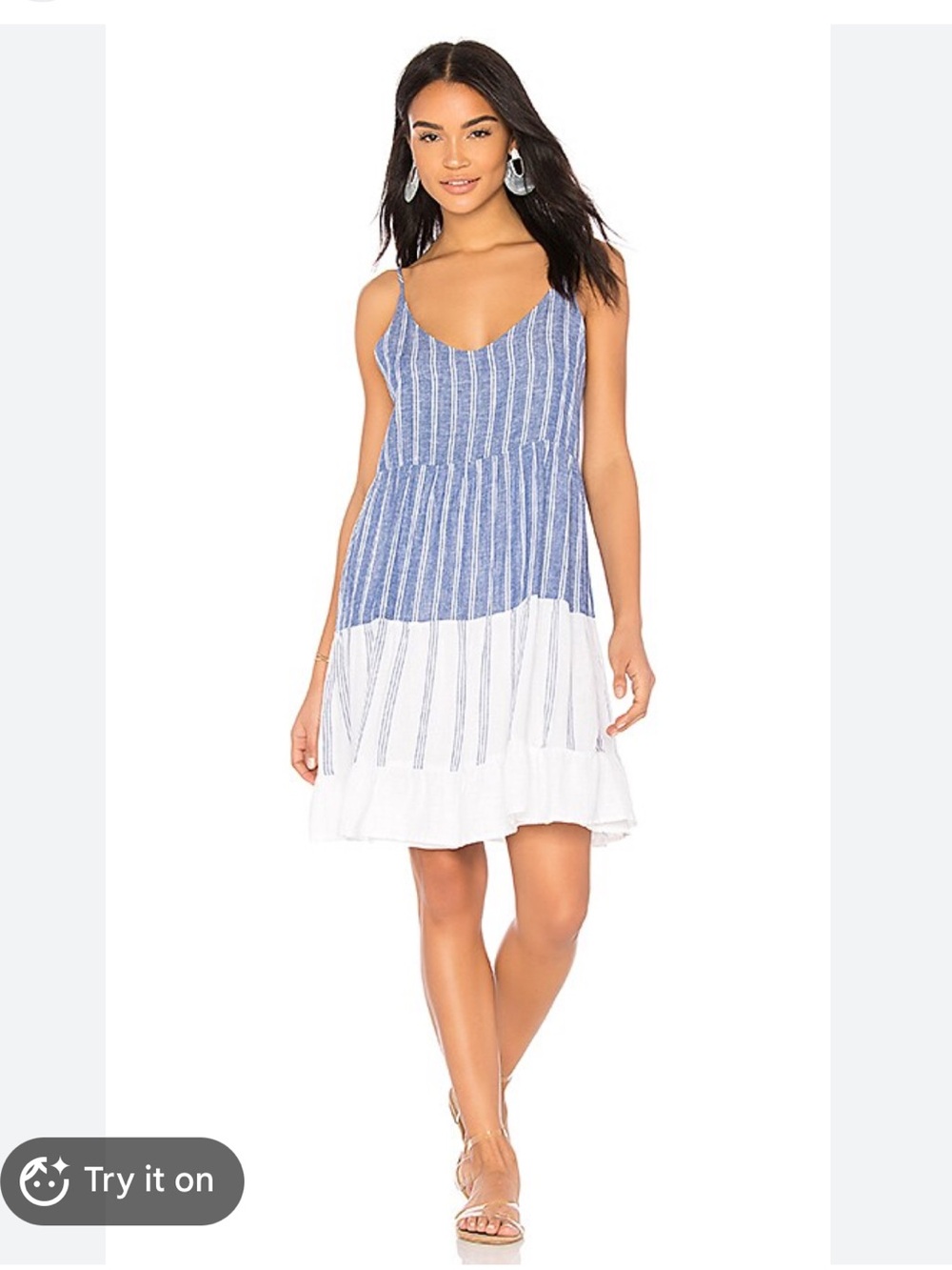 Rails Mattie dress Blue And White Size Small